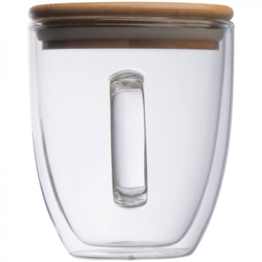 Logotrade promotional merchandise image of: Double-walled glass cup GERTHE 350 ml