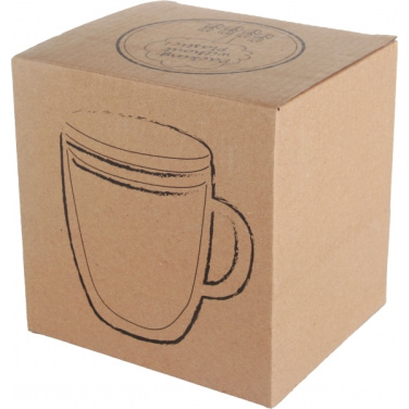 Logotrade promotional merchandise image of: Double-walled glass cup GERTHE 350 ml