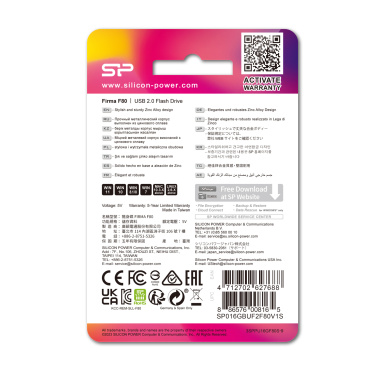 Logo trade promotional items image of: Pendrive silicon power F80 2.0