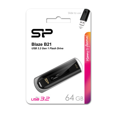 Logo trade promotional gifts image of: Pendrive Silicon Power Blaze B21 3.1