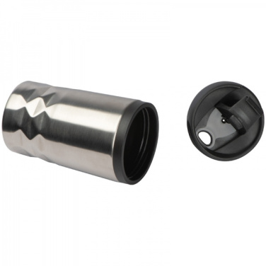 Logotrade promotional items photo of: Stainless steel mug with lid ROMA 250 ml