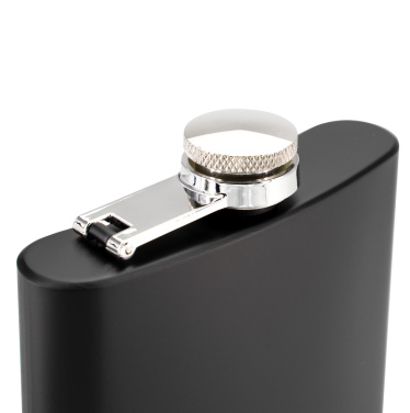 Logotrade promotional item picture of: Hip flask OLYMPOS Schwarzwolf
