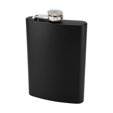 Logotrade corporate gift picture of: Hip flask OLYMPOS Schwarzwolf