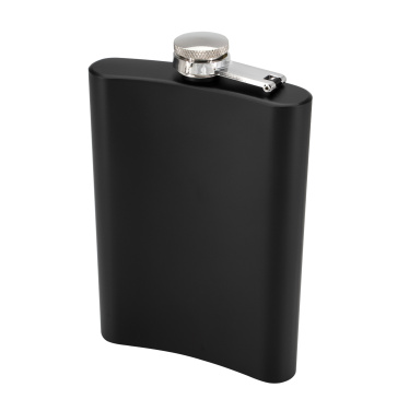 Logotrade promotional gift picture of: Hip flask OLYMPOS Schwarzwolf