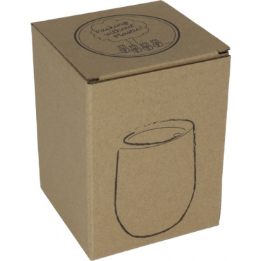 Logotrade promotional merchandise image of: Stainless steel mug with wooden look BRIGHTON 380 ml