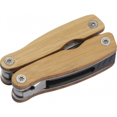 Logotrade corporate gift image of: Multifunction tool bamboo LEEDS