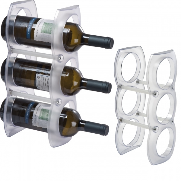 Logo trade promotional gifts picture of: Plastic wine rack MONTEGO BAY