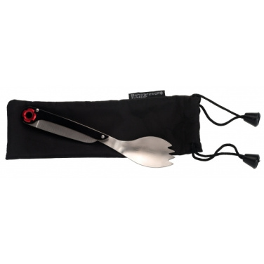 Logotrade promotional giveaway image of: Multifunctional spoon LATEMAR Schwarzwolf