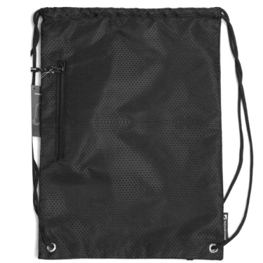 Logotrade promotional giveaway image of: Drawstring bag NUNAVUT Schwarzwolf