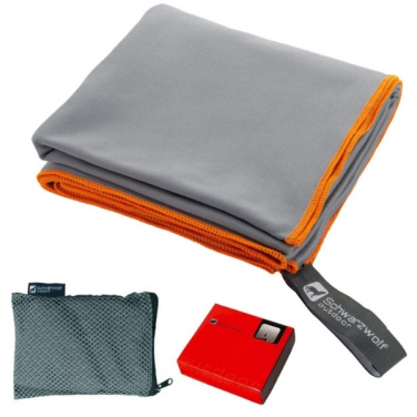 Logotrade promotional item image of: Towel MALAREN Schwarzwolf