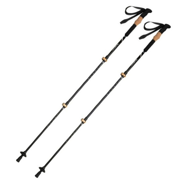 Logotrade promotional merchandise photo of: Trekking poles DENALI Schwarzwolf