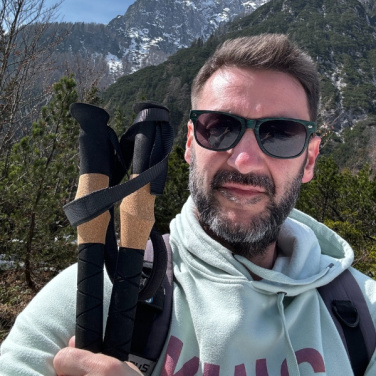 Logo trade promotional gifts picture of: Trekking poles DENALI Schwarzwolf