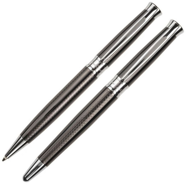 Logotrade advertising product picture of: Metal set of ballpoint pen and roller ROI
