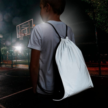 Logo trade promotional gifts image of: Drawstring bag DENISON Schwarzwolf