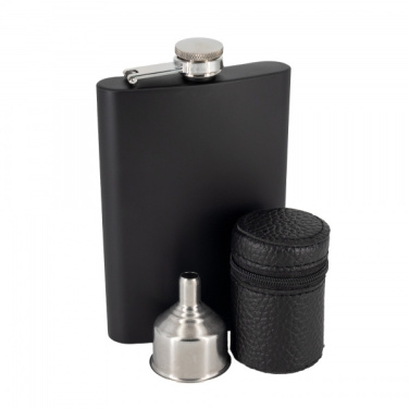 Logotrade promotional merchandise photo of: Hip flask MADONIE Schwarzwolf