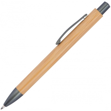Logo trade promotional merchandise photo of: Bamboo ballpen BERINGEN