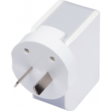 Logo trade corporate gifts image of: Travel adapter ANTWERP
