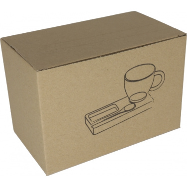 Logo trade promotional product photo of: Tray with cup and spoon FORMOSA 150 ml