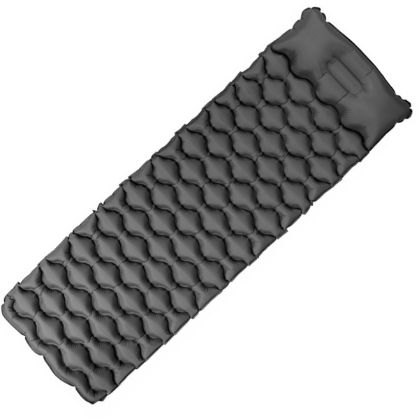 Logo trade promotional products image of: Inflatable mat SAJAMA Schwarzwolf