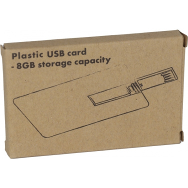Logo trade promotional products image of: USB Card SLOUGH 8 GB