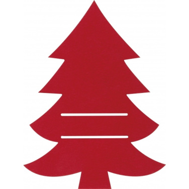 Logo trade promotional giveaways image of: Cutlery pad in Christmas tree shape DUFFEL