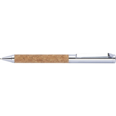 Logotrade corporate gifts photo of: Twist-ballpen metal and cork LILLEHAMMER