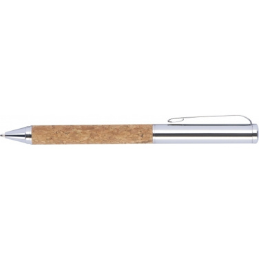 Logotrade promotional merchandise picture of: Twist-ballpen metal and cork LILLEHAMMER