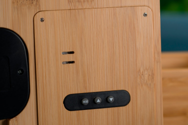 Logotrade promotional merchandise picture of: Bamboo weather station GRANADA