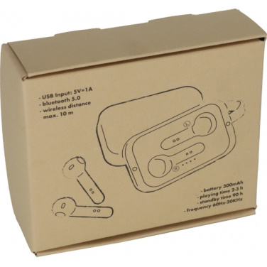 Logo trade promotional items image of: Bluetooth earbuds BARCELONA