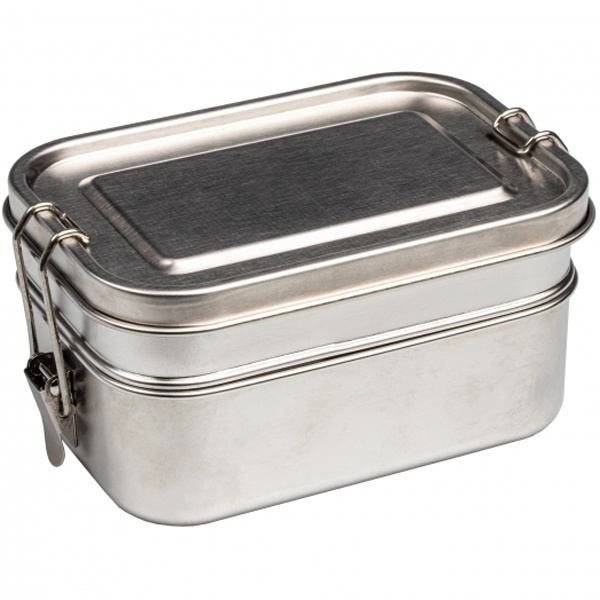 Logo trade business gifts image of: 2-level lunch box PORTO ALEGRE