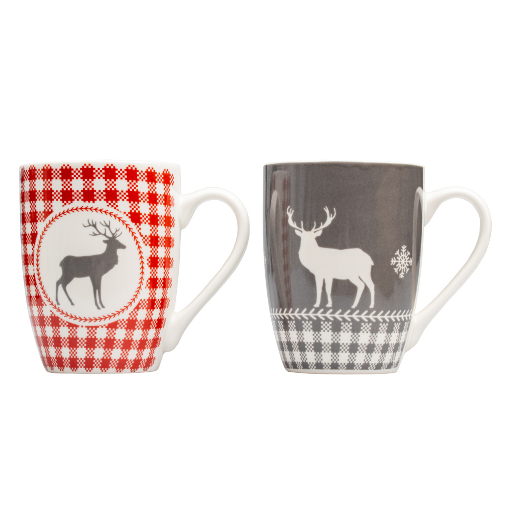 Logo trade business gifts image of: 2 Xmas mugs ANKARA