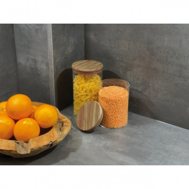 Logo trade business gift photo of: Borosilicate container ONTARIO 1000 ml