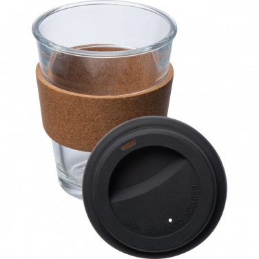 Logo trade corporate gifts image of: Glass drinking cup WROCŁAW 350ml