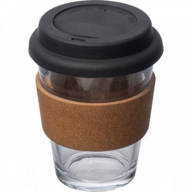 Logo trade promotional gift photo of: Glass drinking cup WROCŁAW 350ml