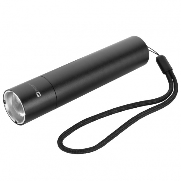 Logo trade promotional item photo of: Flashflight ZAGROS Schwarzwolf