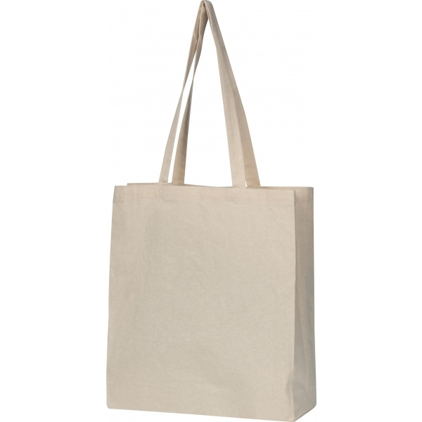 Logo trade advertising products picture of: Organic cotton bag with bottom fold INNSBRUCK