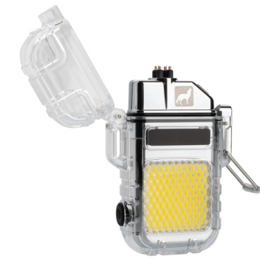 Logotrade promotional gift picture of: Electrical lighter CALBUCO Schwarzwolf