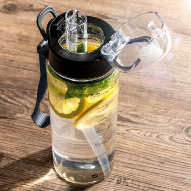 Logo trade promotional merchandise picture of: Drinking bottle SEYHAN 900 ml Schwarzwolf