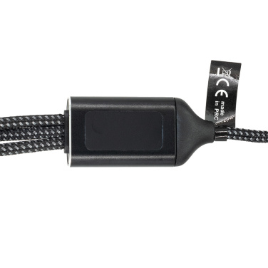 Logotrade promotional merchandise image of: 3 in 1 cable with elighted logo Pierre Cardin