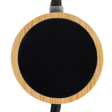 Logo trade promotional giveaways image of: 4in1 long wooden cable with elighted logo for engraving