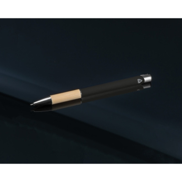 Logo trade promotional merchandise picture of: Recycled ballpoint pen Naples