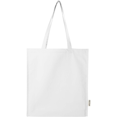 Logotrade promotional giveaway image of: Florida 270 g/m² GRS recycled gusset tote bag 14L
