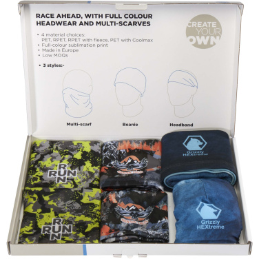 Logo trade promotional gift photo of: Sublimation headwear sample box
