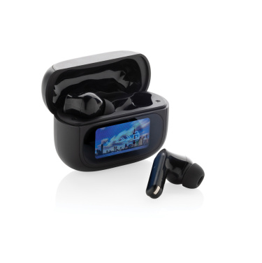Logotrade promotional item picture of: Airtune RCS recycled plastic ANC earbuds with touch screen