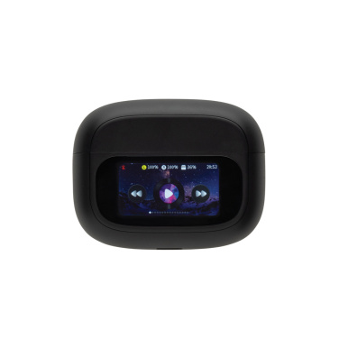 Logo trade advertising products picture of: Airtune RCS recycled plastic ANC earbuds with touch screen