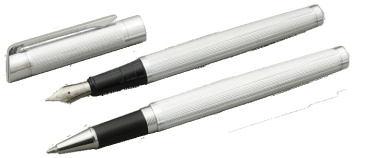 Logo trade promotional merchandise image of: MACBETH pen set 98203600