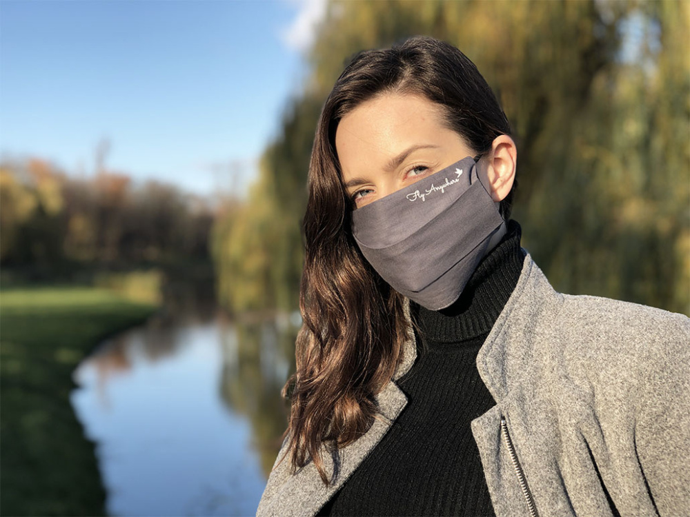 Logo trade business gift photo of: MERCURE cotton face mask 139016500