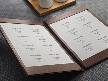 Logo trade advertising product photo of: Menu cover 1719280