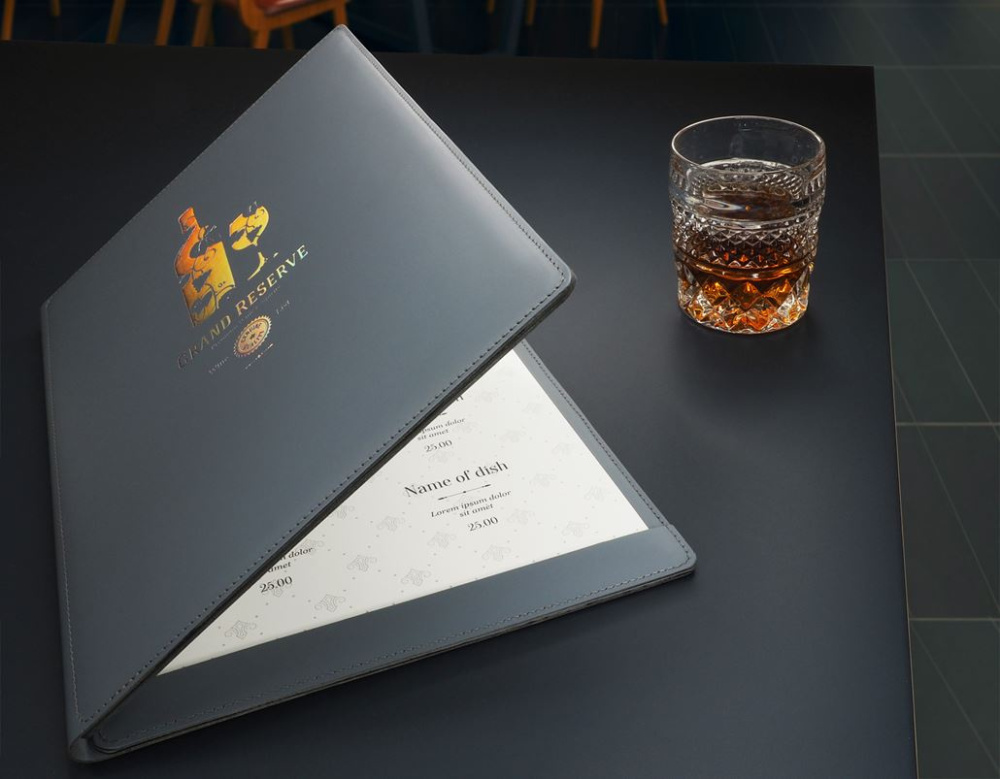 Logo trade promotional items image of: Menu cover Fine Dining 1059094