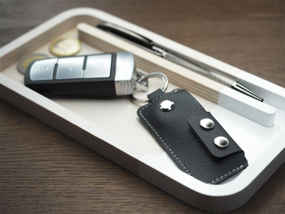 Logo trade corporate gifts image of: Keyring 1276157